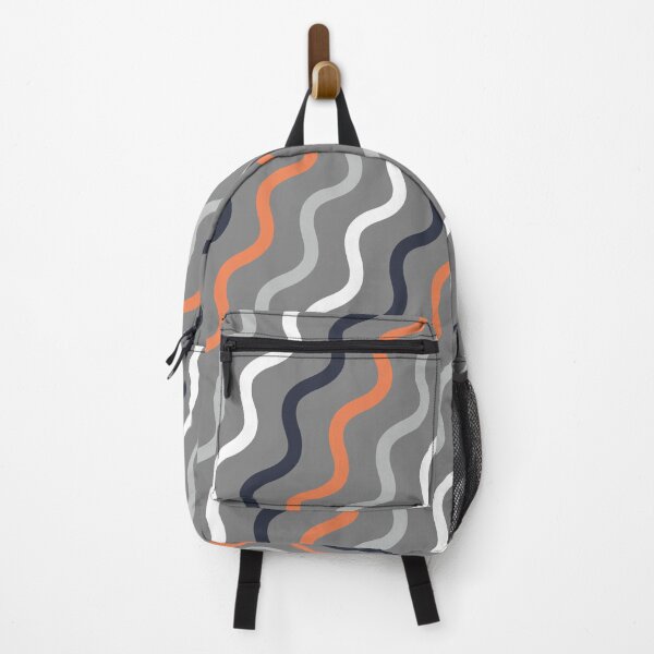 Item preview, Orange & Grey Waving Curve Lines Forever Seamless Pattern designed and sold by Alchemy-A-La-G.