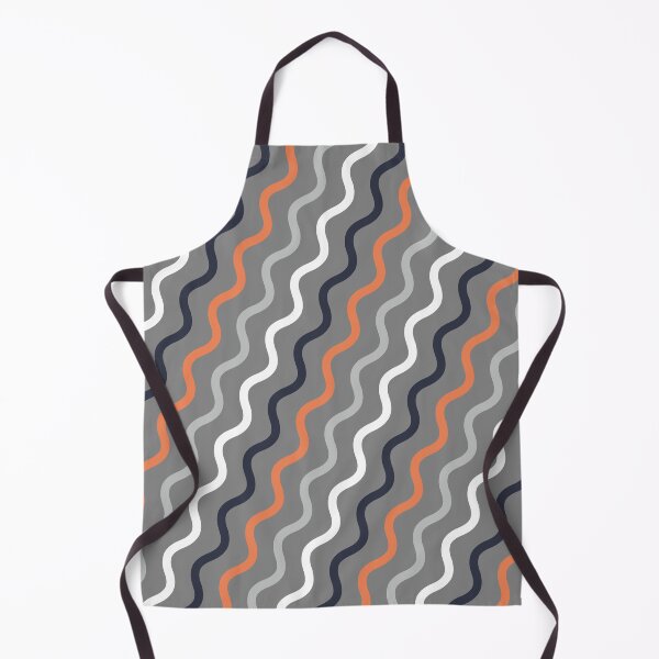 Item preview, Orange & Grey Waving Curve Lines Forever Seamless Pattern designed and sold by Alchemy-A-La-G.