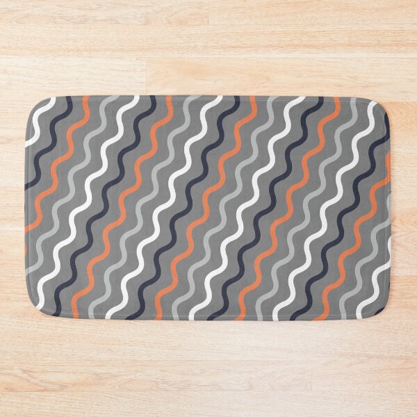 Item preview, Orange & Grey Waving Curve Lines Forever Seamless Pattern designed and sold by Alchemy-A-La-G.