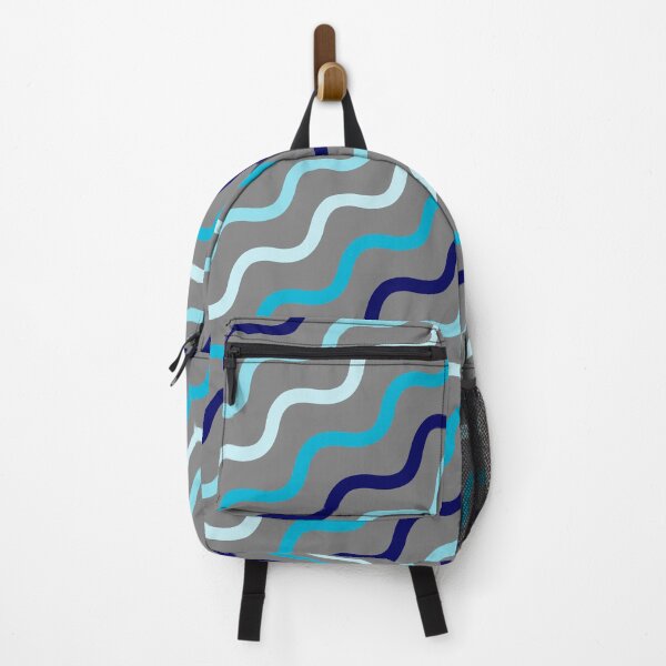 Item preview, Blue & Grey Waving Curve Lines Forever Seamless Pattern designed and sold by Alchemy-A-La-G.