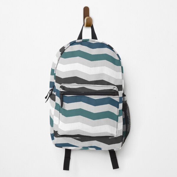 Item preview, Blue & Green Chevron Jagged Lines Forever Seamless Pattern designed and sold by Alchemy-A-La-G.