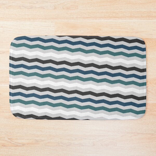 Item preview, Blue & Green Chevron Jagged Lines Forever Seamless Pattern designed and sold by Alchemy-A-La-G.
