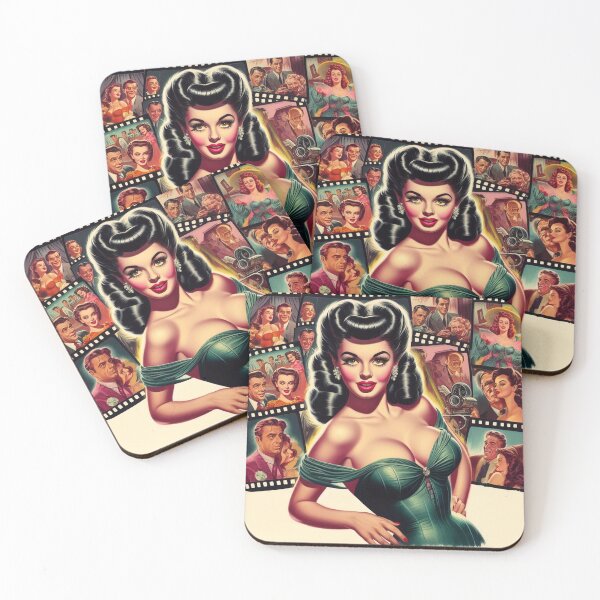 Item preview, Retro Cinema Pin-up designed and sold by PulpVintage.