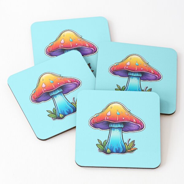 Item preview, illustration of a trippy mushroom designed and sold by Cosmicreations1.