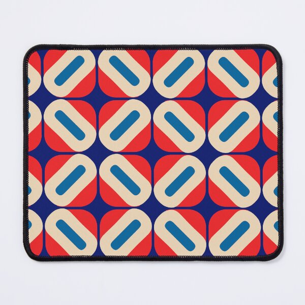 Item preview, Retro Geometric Pattern Red and Blue designed and sold by tonymagnerart.