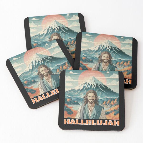 Item preview, Jesus Christ say Hallelujah in cute japanese anime style gift for Asia designed and sold by thankful-loco.