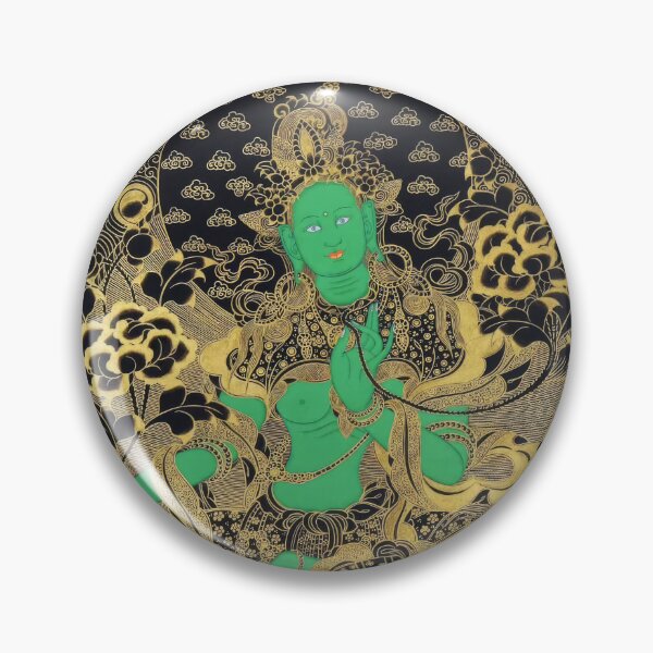 Item preview, Green Tara Thangka, Buddhist Art designed and sold by Onodera.