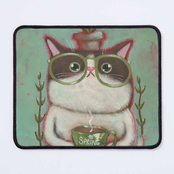 Item preview, Coffee Cat Ready For Spring designed and sold by KilkennyCat Art.