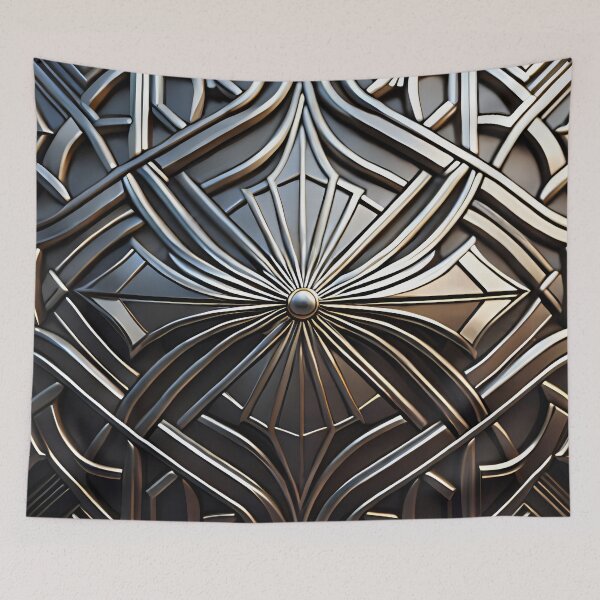 Item preview, Silver Art Deco Design 033 designed and sold by fleesphotos.