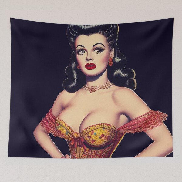 Item preview, Retro Glamour Pin-up designed and sold by PulpVintage.