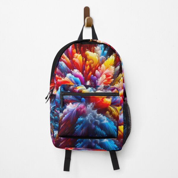 Item preview, Colorful Feathers Composition with Fog " Colorful World Collection" designed and sold by Tamer ⭐⭐⭐⭐⭐.