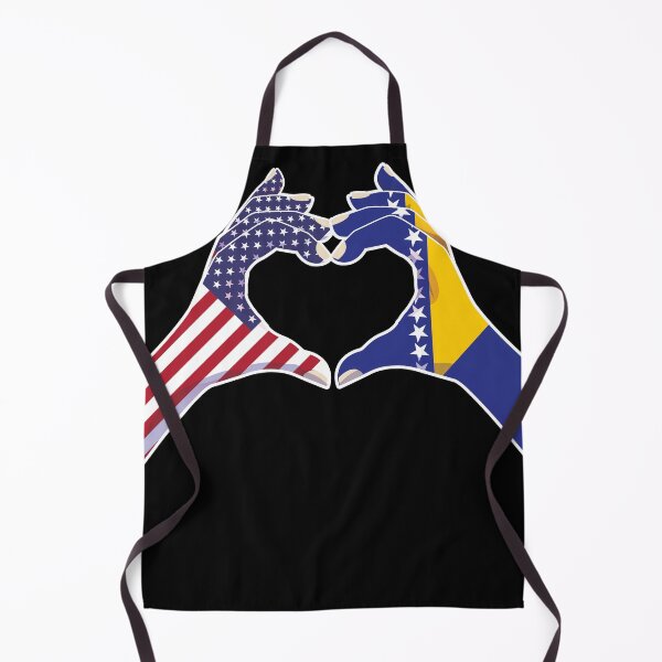 Artikelvorschau, Bosnien Bosnisch USA Vereinigte Staaten Amerikaner Amerika Liebe Herz Frieden entworfen und verkauft von FlagX.