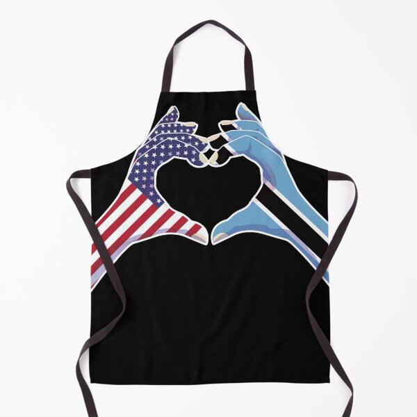 Item preview, Botswana Batswana USA United States American America Love Heart Peace designed and sold by FlagX.