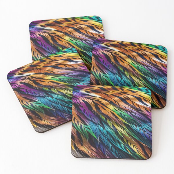 Item preview, Abstract Rainbow Tiger Skin Pattern designed and sold by TheArtOfPat.