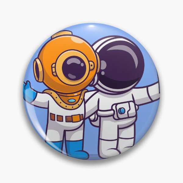 Item preview, Cosmic Selfie: Cute Diver Astronaut Captures the Adventure with a Phone designed and sold by hjian8219.
