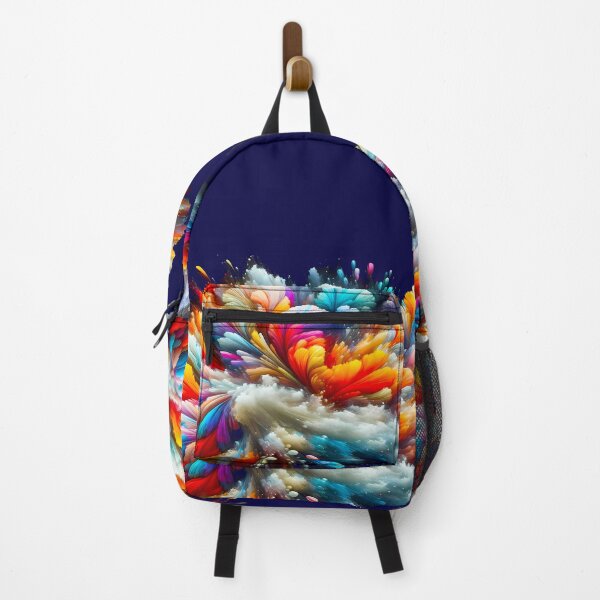 Item preview, Colorful Feathers Composition with Fog " Colorful World Collection" designed and sold by Tamer ⭐⭐⭐⭐⭐.