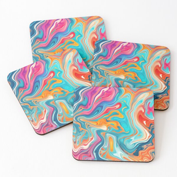 Item preview, Abstract Colorful Marbleized Pattern designed and sold by calibrit.