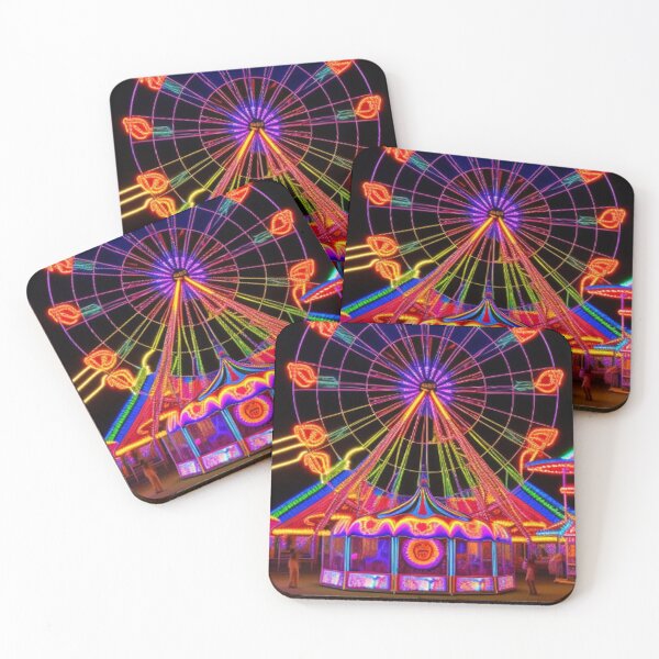 Item preview, Vintage Fairgrounds Neon Lights Ferriss Wheel  designed and sold by TheDarkWardrobe.