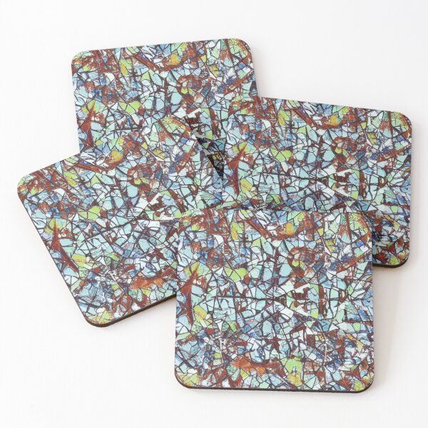 Item preview, Abstract Shattered Glass Mosaic Pattern designed and sold by calibrit.