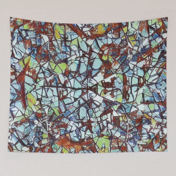 Item preview, Abstract Shattered Glass Mosaic Pattern designed and sold by calibrit.