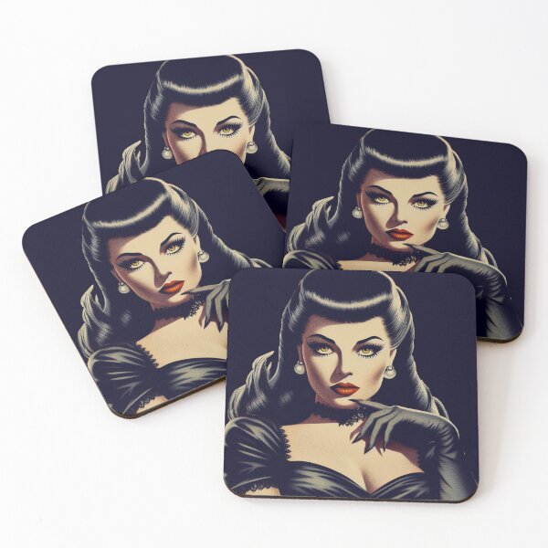 Item preview, Retro Goth Pin-up designed and sold by PulpVintage.