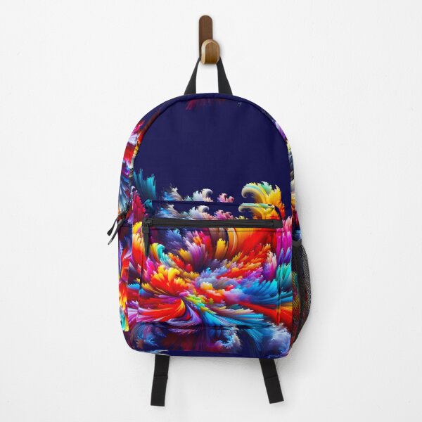 Item preview, Colorful Feathers Composition with Fog " Colorful World Collection" designed and sold by Tamer ⭐⭐⭐⭐⭐.