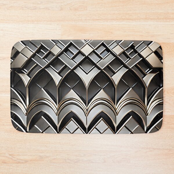 Item preview, Silver art deco design 034 designed and sold by fleesphotos.