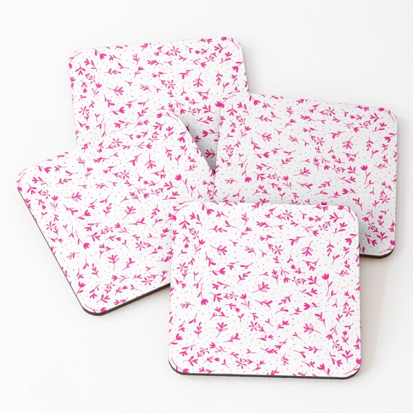Item preview, Pink on White Floral Pattern designed and sold by Sarah Reed.