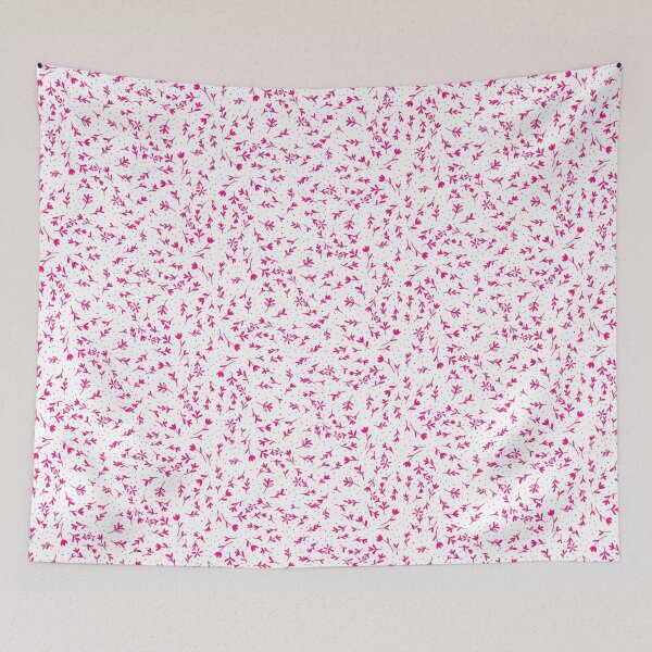 Item preview, Pink on White Floral Pattern designed and sold by Sarah Reed.