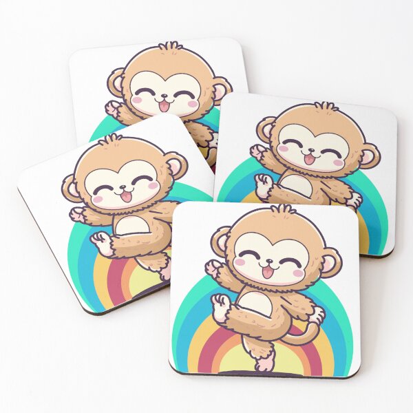 Item preview, Little Monkey dances cheerfully. designed and sold by atika-atk.