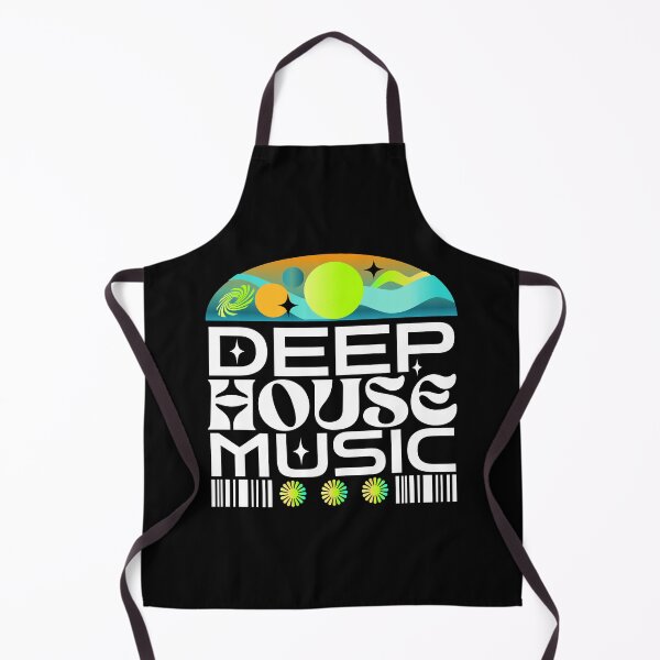 Item preview, DEEP HOUSE  - Orbs And Stars (lime/orange/teal)  designed and sold by Discothreadz.