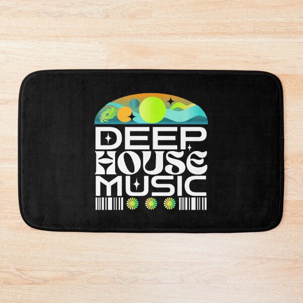Item preview, DEEP HOUSE  - Orbs And Stars (lime/orange/teal)  designed and sold by Discothreadz.