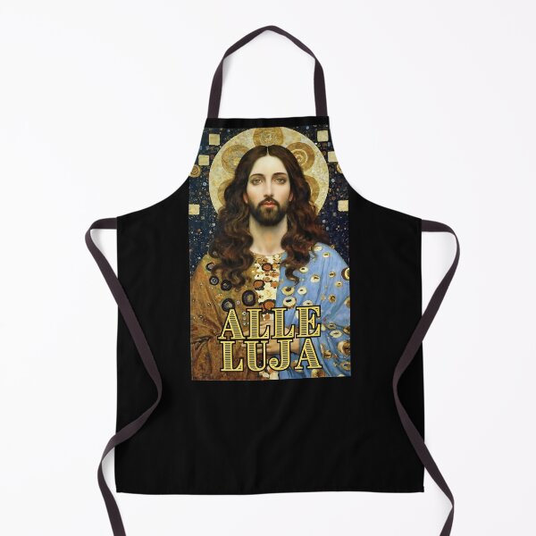 Artikelvorschau, Jesus Christus sagt Alleluja (auf Polnisch) im süßen Gustav Klimt-Stil Geschenk für Christen entworfen und verkauft von thankful-loco.