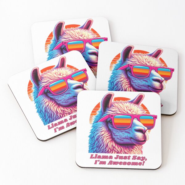 Item preview, Llama just say, I'm awesome! designed and sold by DShirtRepublic.