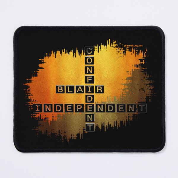 Item preview, Blair, Confident and Independent Crossword Gold Golden designed and sold by words-my-art.