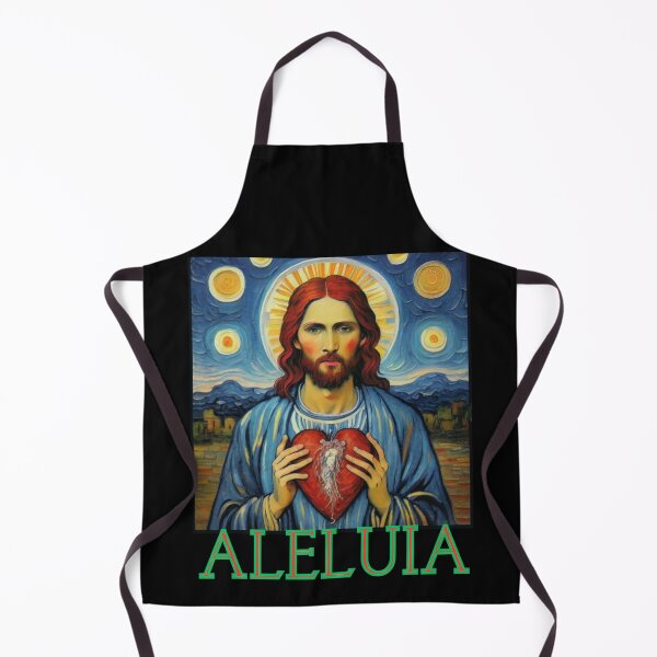 Item preview, Jesus Christ say Aleluia ( in Portuguese ) in cute van gogh style gift for Brasil designed and sold by thankful-loco.