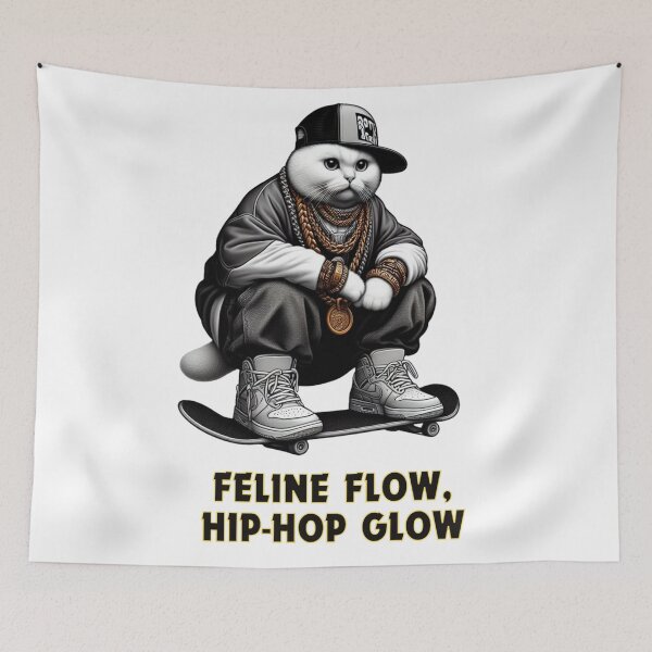 Item preview, Feline flow, Hip Hop Glow. designed and sold by DShirtRepublic.