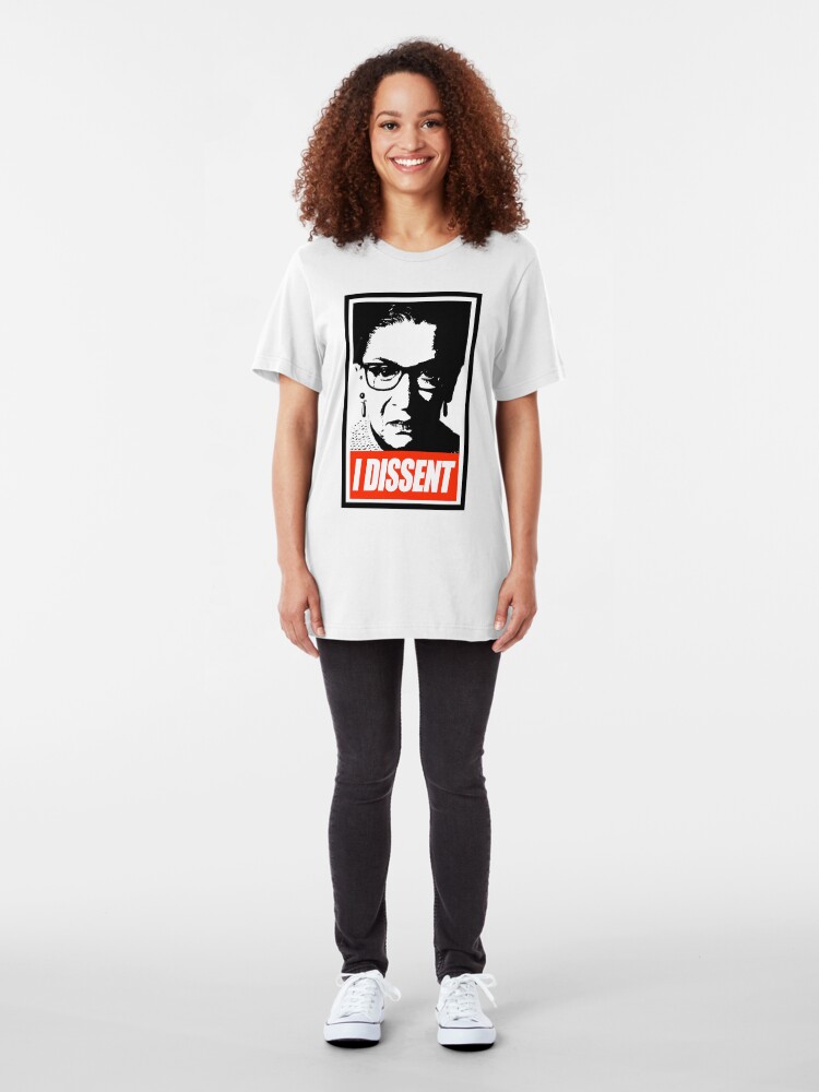 Alternate view of RBG - I Dissent Slim Fit T-Shirt