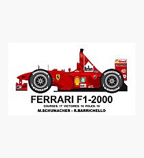 FERRARI F1-2000 Photographic Print