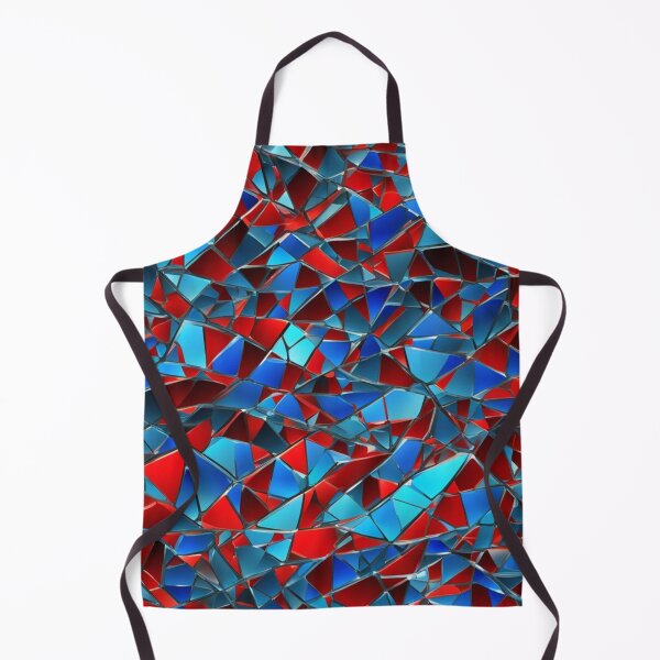 Item preview, Abstract Red and Blue Mosaic Pattern designed and sold by calibrit.
