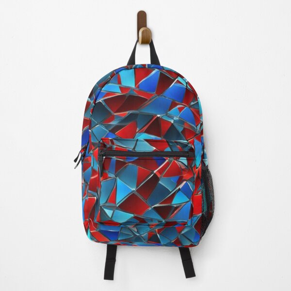 Item preview, Abstract Red and Blue Mosaic Pattern designed and sold by calibrit.