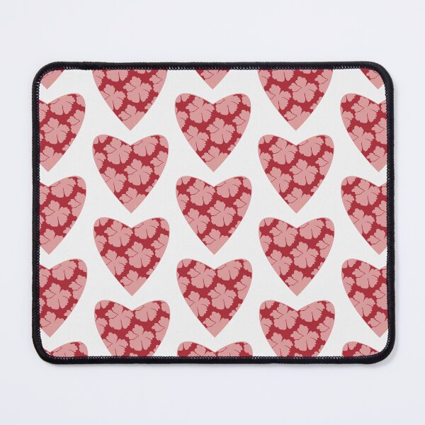 Item preview, Red Boho Heart & Pink Flower ; Bohemian Pattern designed and sold by PatternInArt.