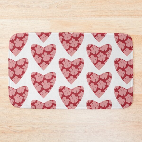 Item preview, Red Boho Heart & Pink Flower ; Bohemian Pattern designed and sold by PatternInArt.