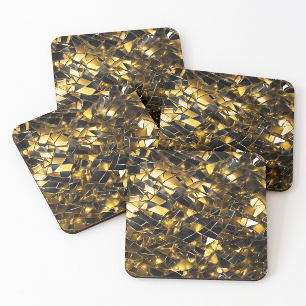 Item preview, Abstract Gold Mosaic Pattern designed and sold by calibrit.