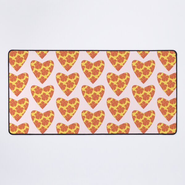Item preview, Yellow Boho Heart & Orange Flower ; Bohemian Pattern designed and sold by PatternInArt.
