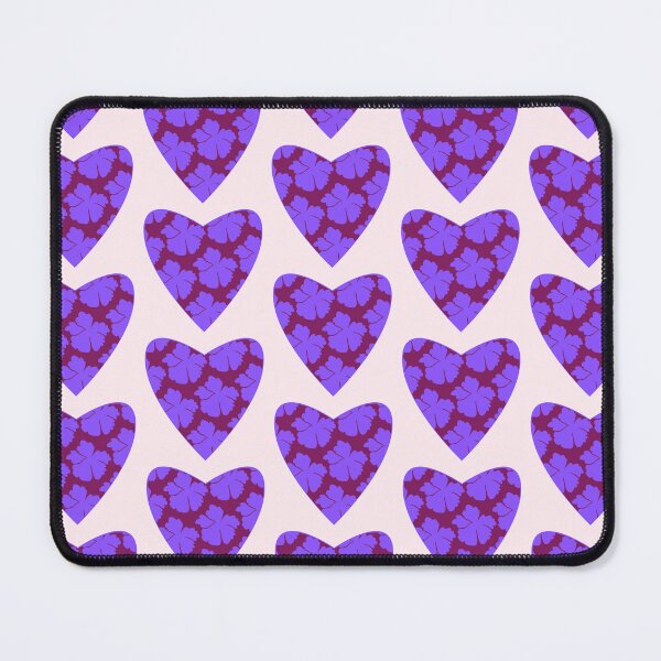 Item preview, Violet Boho Heart & Purple Flower ; Bohemian Pattern designed and sold by PatternInArt.