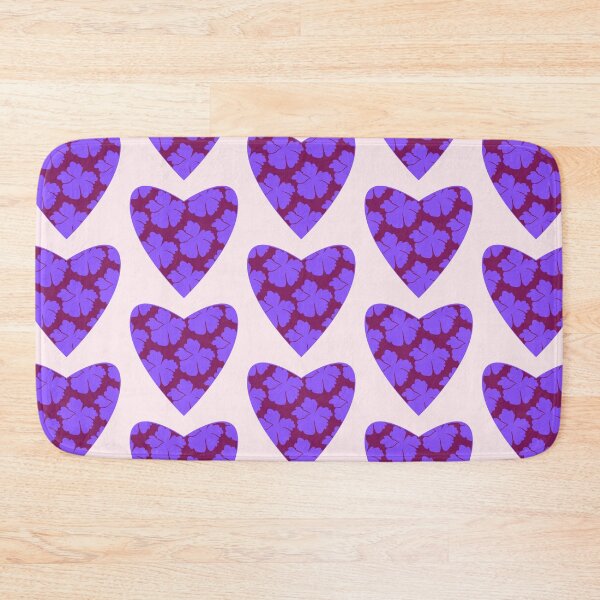 Item preview, Violet Boho Heart & Purple Flower ; Bohemian Pattern designed and sold by PatternInArt.