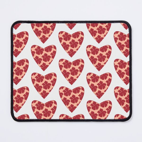 Item preview, Pink Boho Heart & Red Flower ; Bohemian Pattern designed and sold by PatternInArt.