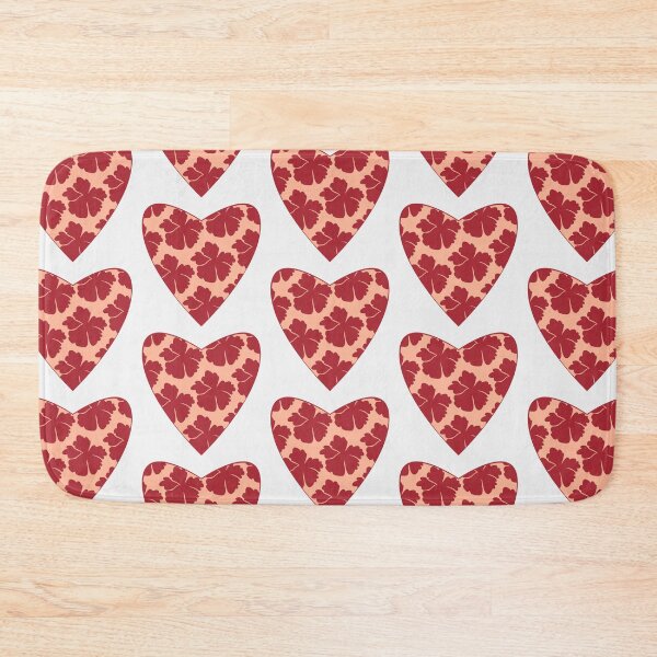 Item preview,  Pink Boho Heart & Red Flower ; Bohemian Pattern designed and sold by PatternInArt.