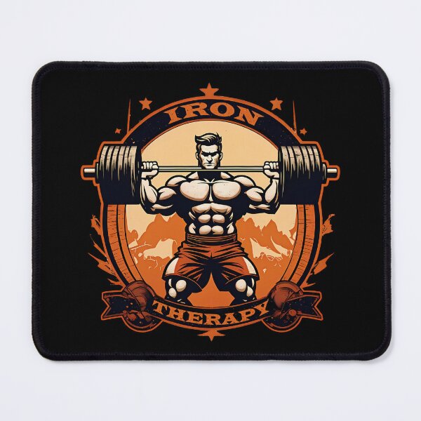 Item preview, Iron Therapy Weightlifting Logo designed and sold by mrtraz.